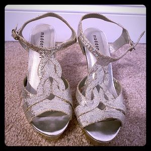 Madden girl silver heels